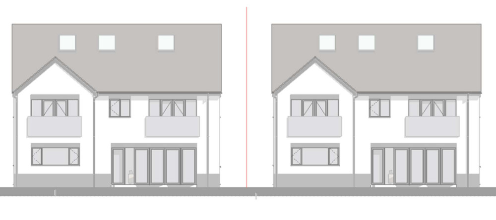 The new homes would be built off Red Lane (image via planning application)