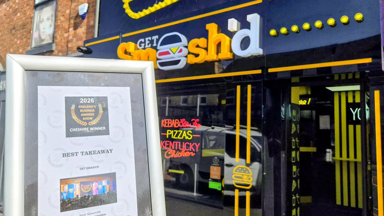 Get Smash'd, Nantwich Road, has been awarded the 'Best Takeaway' in Cheshire for 2026, by England's Business Awards Show (Photo: Ryan Parker).