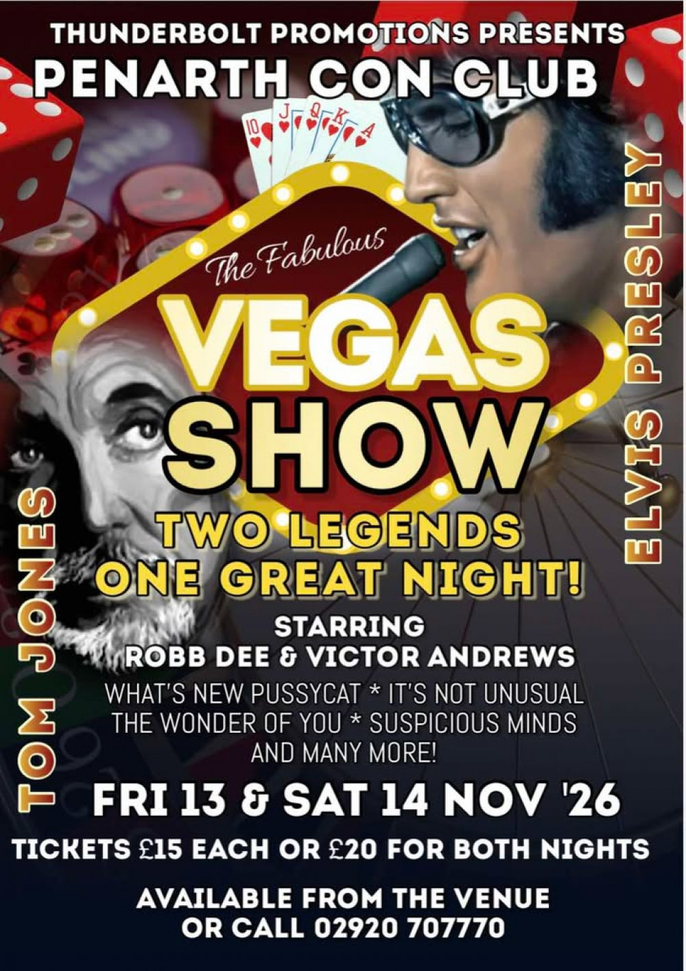 Las Vegas with Tom Jones & Elvis 