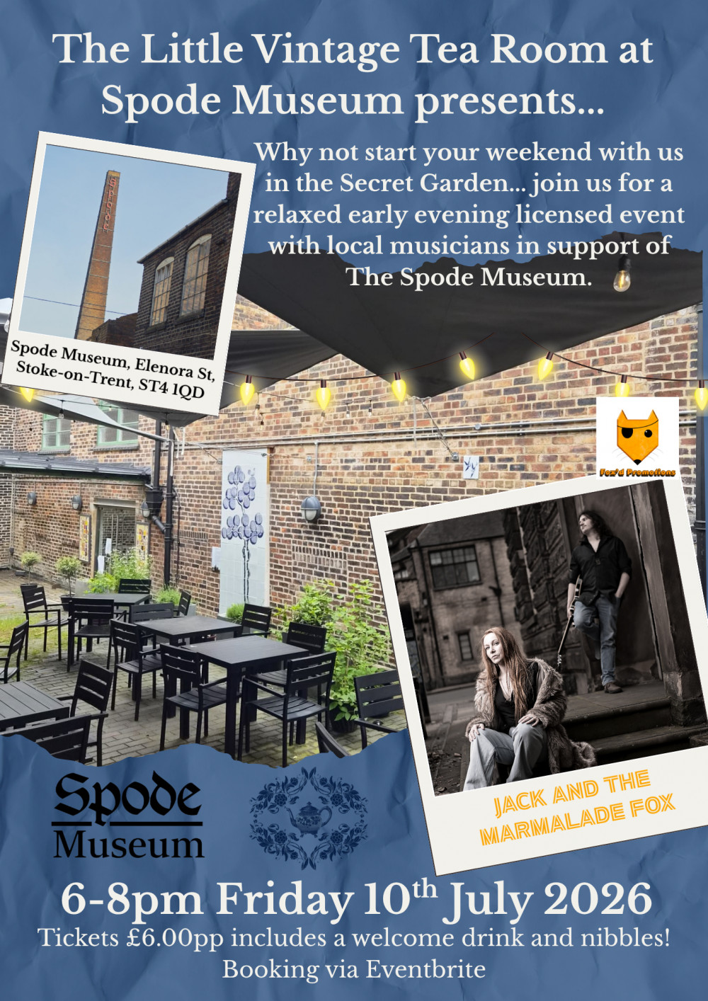 The Little Vintage Tearoom at the Spode Museum presents...