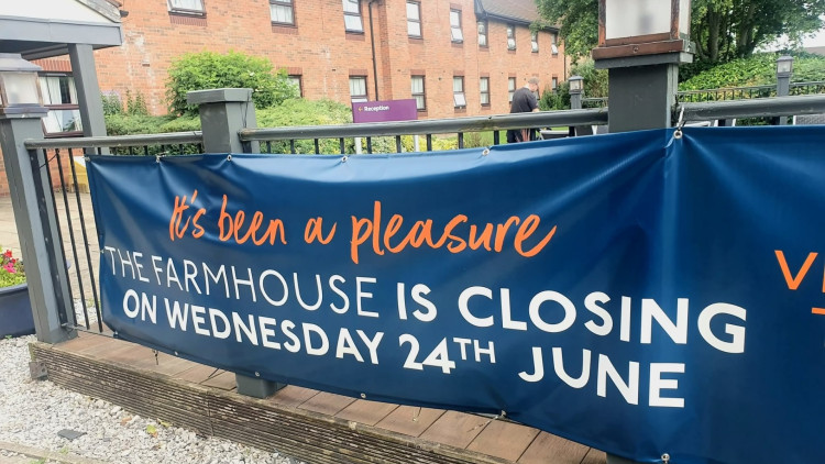 The Farmhouse Beefeater, Coppenhall Lane, closed down on 24 June, paving the way for a new Wetherspoon pub (Photo: OneCrewe).