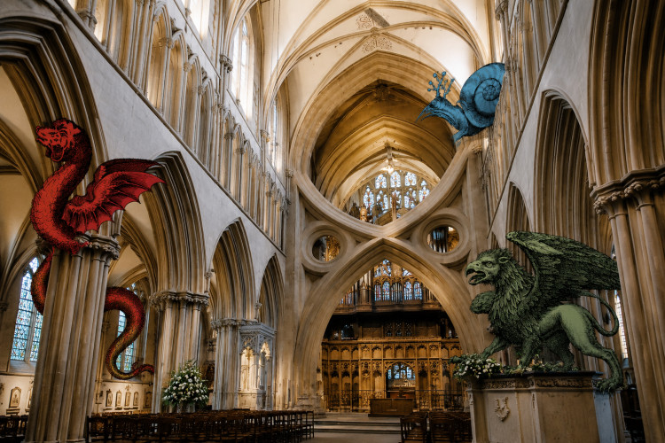Wells Cathedral's Mythical Creatures Trail runs July 6 to September 1.