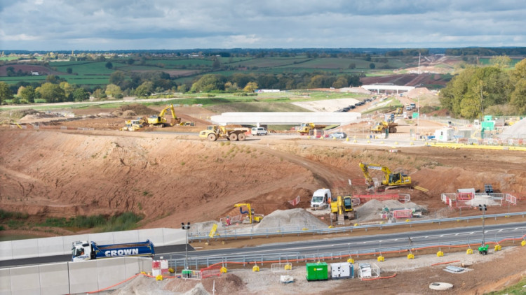 HS2 works around Offchurch (image via HS2)