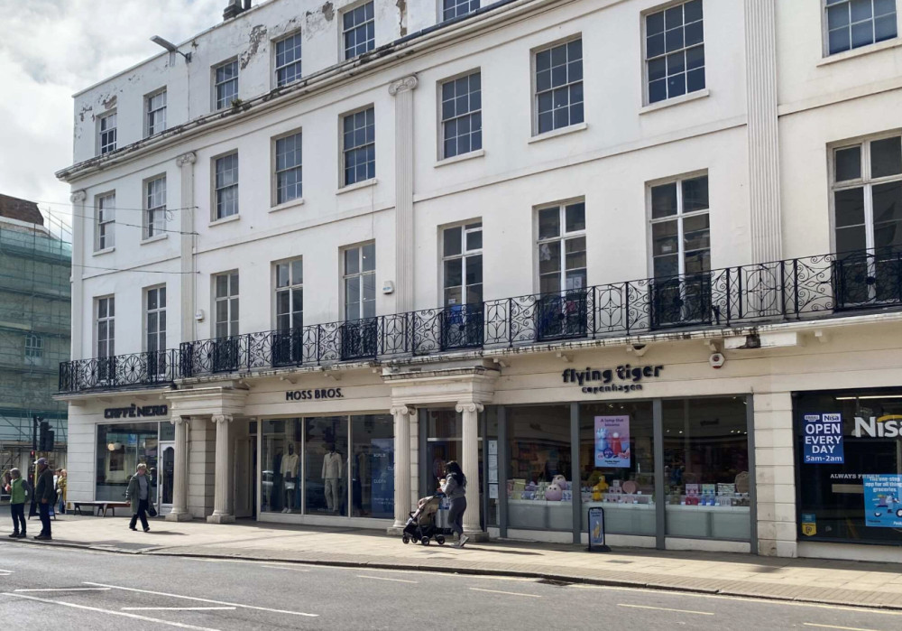 Dougall Group acquires two Leamington retail units for £1.68m: Flying Tiger and Moss Bros, both on Parade (image via Nub News) 