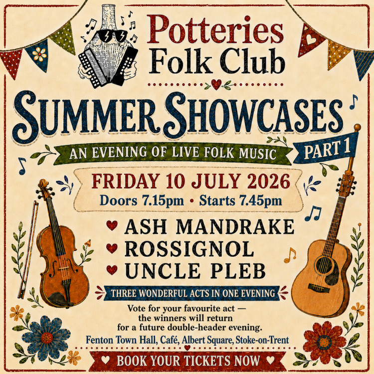 The Summer Showcases at the Potteries Folk Club - part 1