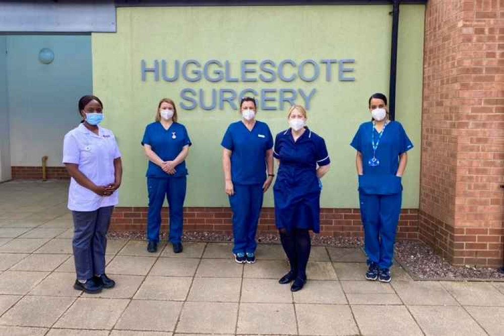 Nursing staff at Hugglescote Surgery. Photo: Hugglescote Surgery Facebook page Nursing staff at Hugglescote Surgery. Photo: Hugglescote Surgery Facebook page