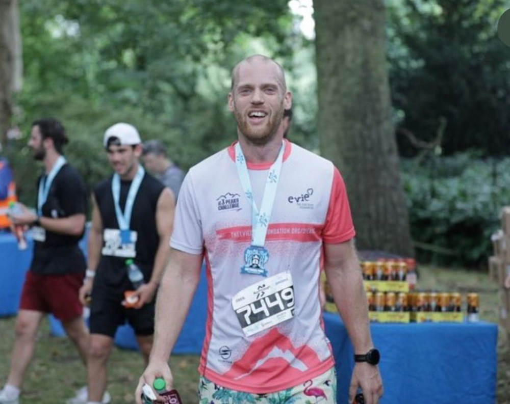 Oscar MacCormac, 37, from Hampton, will take on the Rat Race 100 on 4 - 6  July, running 162km from Bamburgh Castle to Edinburgh Castle next month (Image supplied)
