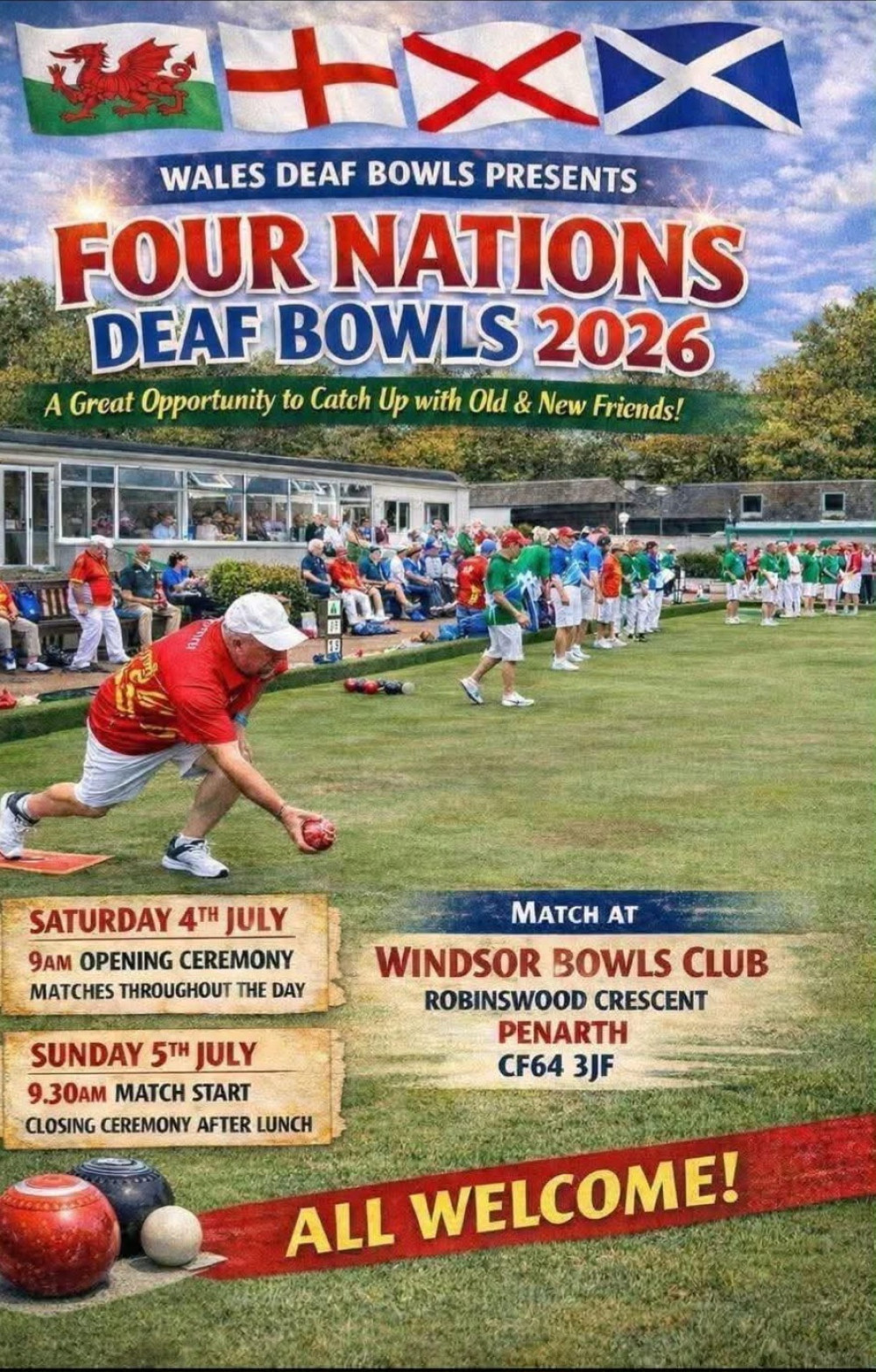 Wales Deaf Bowls Host the Four Nations Bowls Tournament