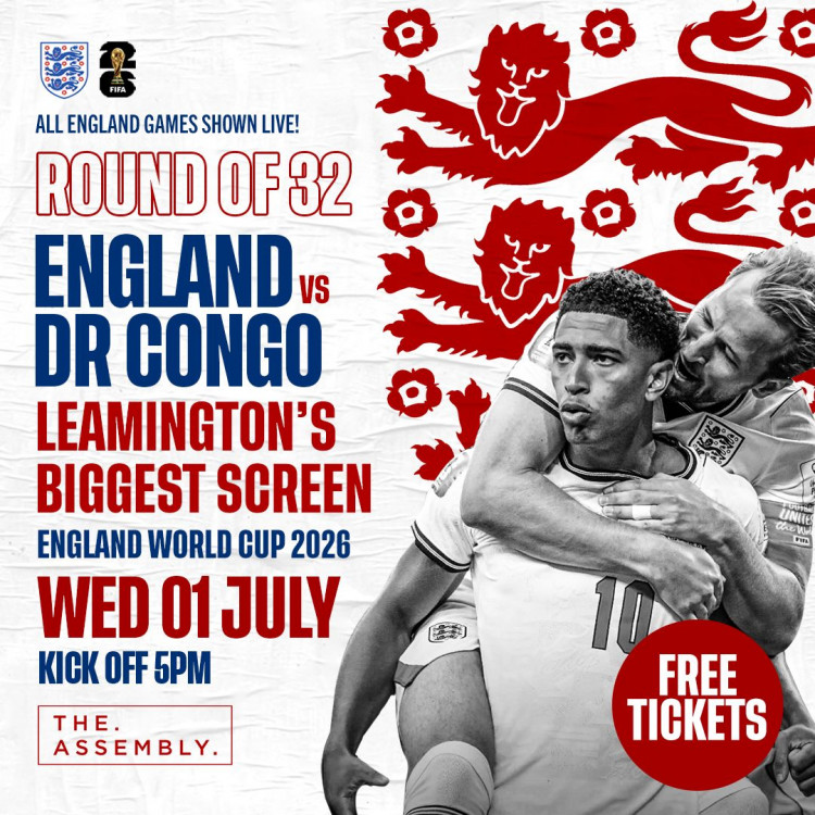 ENGLAND VS DR CONGO - FREE SEATED ENTRY TICKETS 