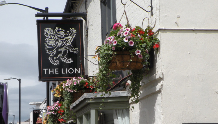 The Lion will not be able to stay open to show England's game on Monday 6 July - if the Three Lions get through to the next round (image by Nub News)