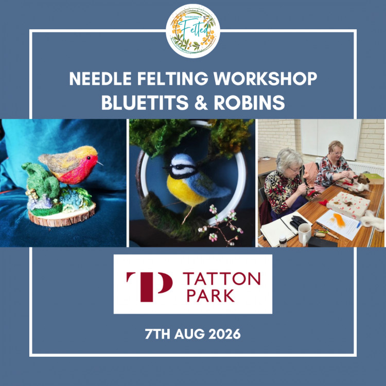 Needle Felting 3D Workshop: Blue Tit or Robin at Tatton Park 