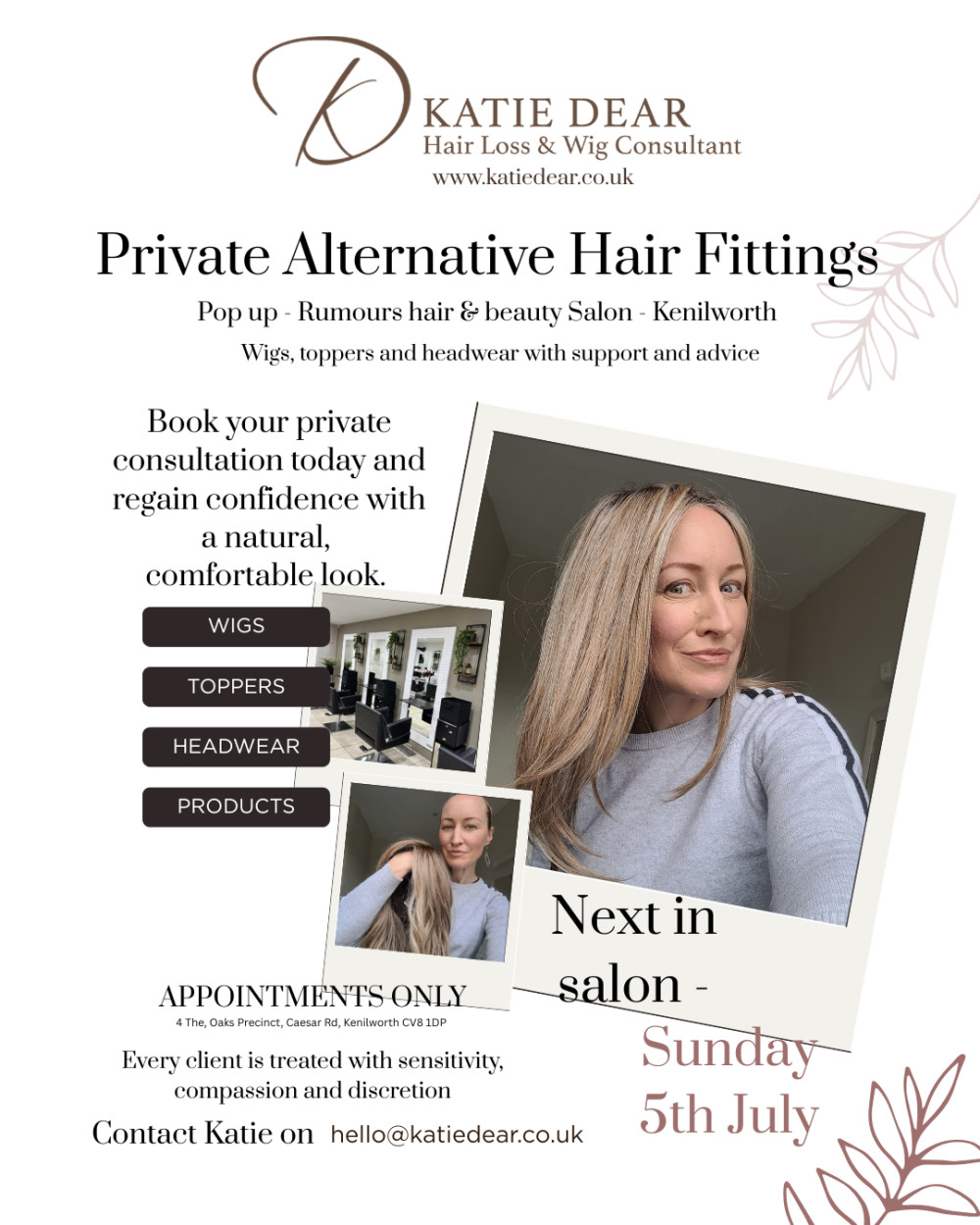 Private alternative hair consultations