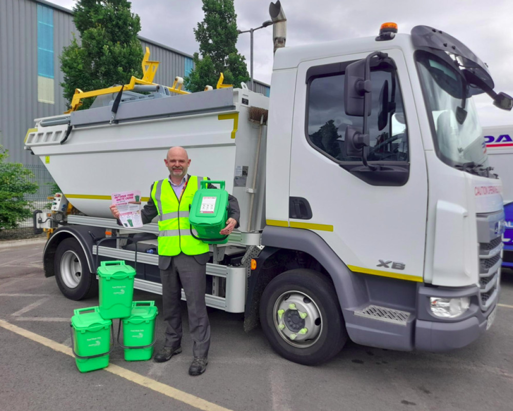 Cheshire East Council is to begin delivering food waste caddies to residents ahead of the new recycling service's launch later this year (Credit: CEC)