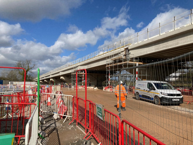HS2 works across BBV's section of the line were paused (image by Richard Smith)
