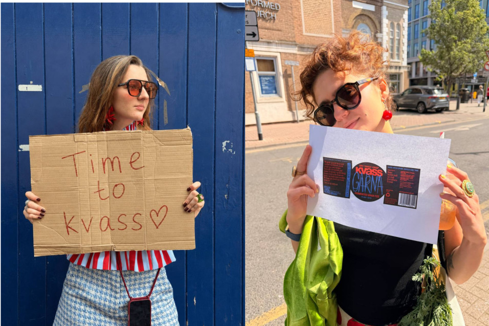 Masha (L) and Dasha (R) are two friends from Russia living in Kingston (Image supplied)