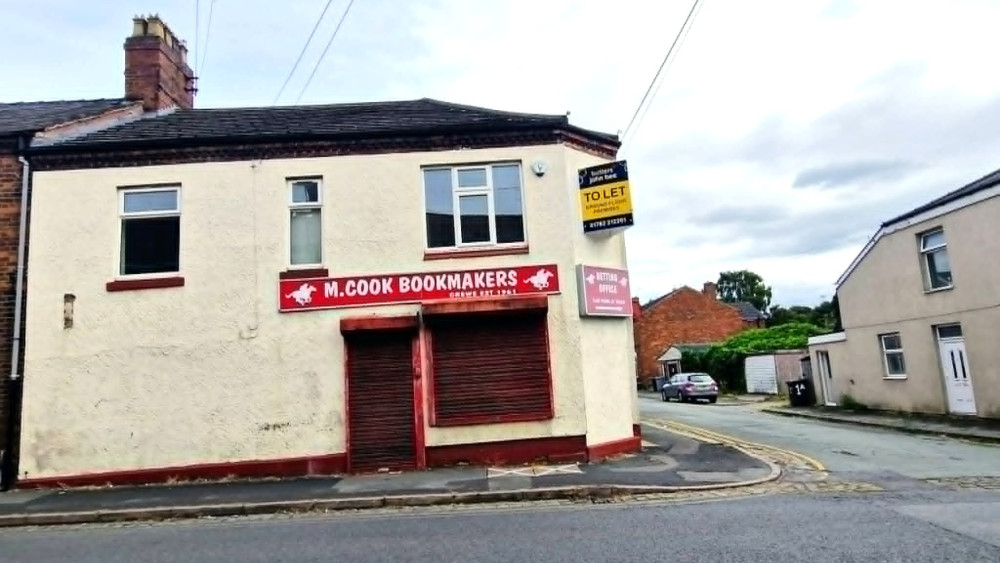 Plans have been submitted to convert the old M. Cook Bookmakers, Middlewich Street, into a new convenience store (Photo: Ryan Parker).