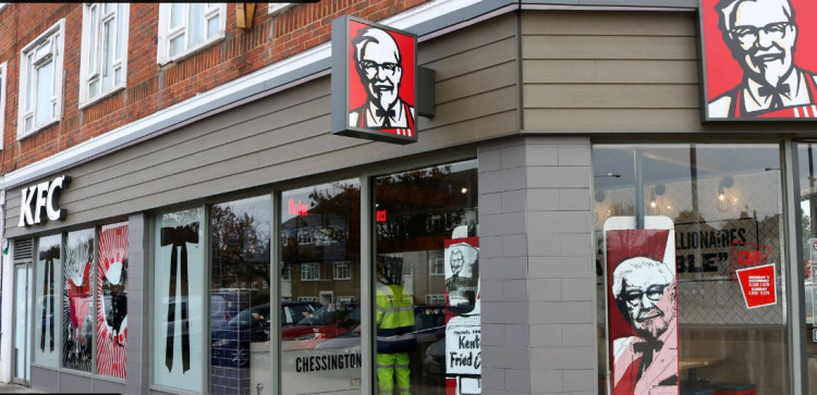 KFC's Chessington branch is located in 2 - 4 North Parade (Image via Google Maps)