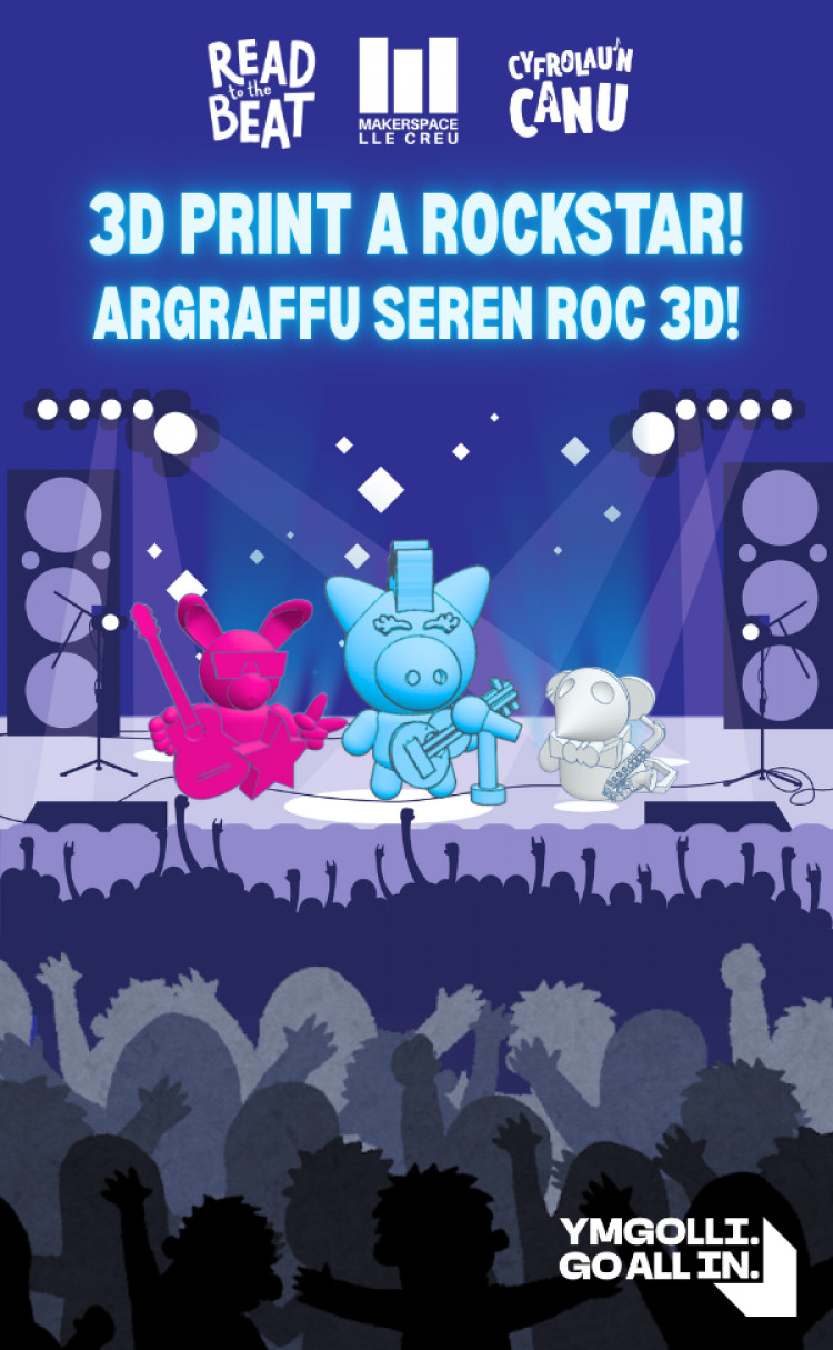 3D Print a RockStar! | Argraffu Seren Roc 3D!