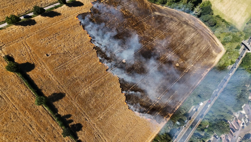 The firefighters were there for two hours (image by Alex Harvey)