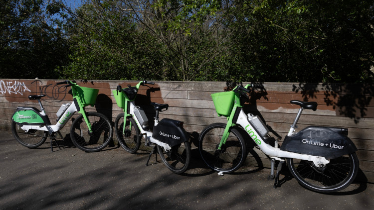 From last week, Lime bikes officially could not be hired in Richmond borough (credit: Facundo Arrizabalaga/ My London).