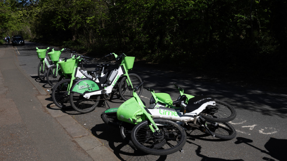 From last week, Lime bikes officially could not be hired in Richmond borough (credit: Facundo Arrizabalaga/ My London).
