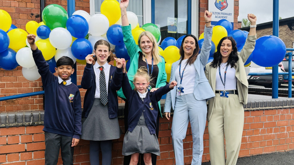 Milton Primary Academy welcomes its Ofsted result (image via Milton Primary Academy / LDRS)