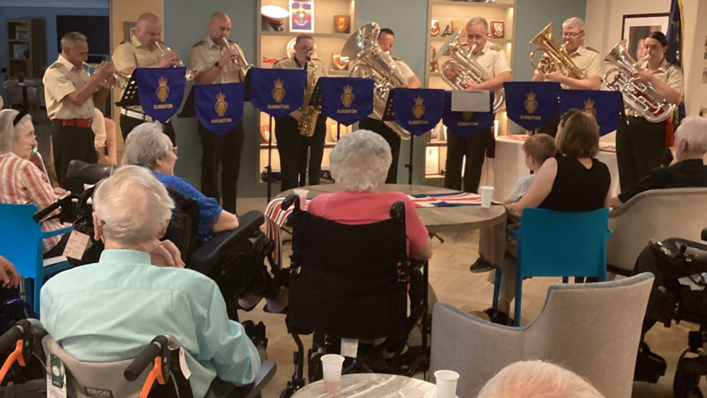 Veterans marked Armed Forces Day at Royal Star & Garter’s Home in Surbiton last weekend (Credit: Royal Star & Garter)