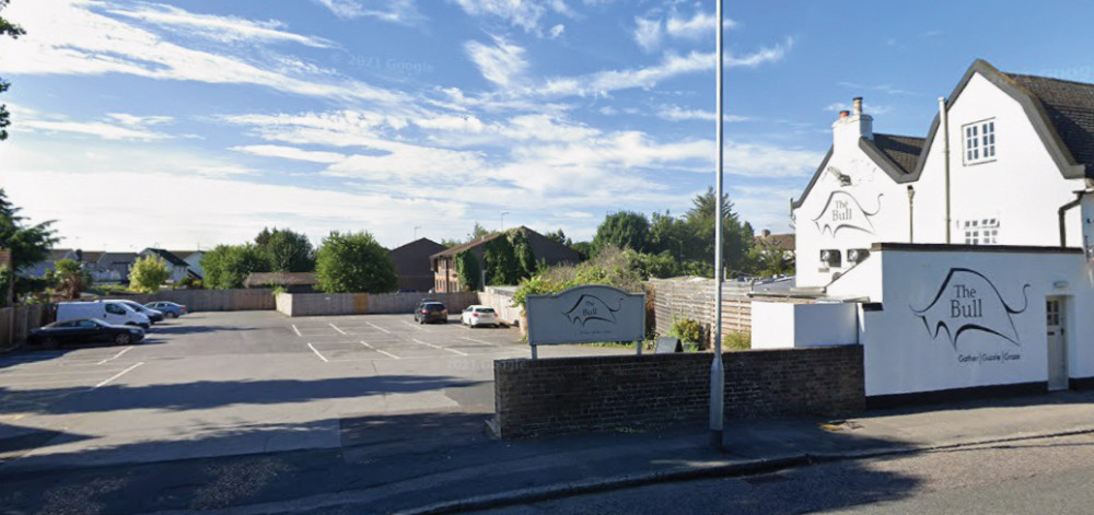 The car park at the Bull Hotel where the incident happened