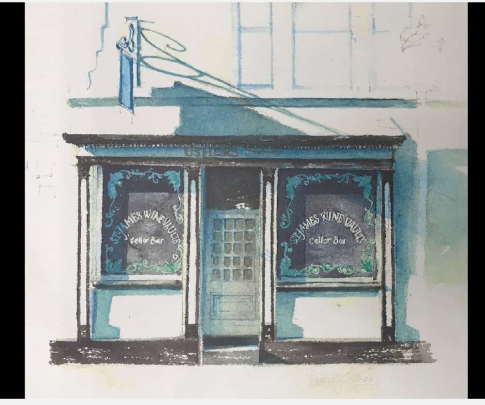 Depicting a Shopfront in Watercolour