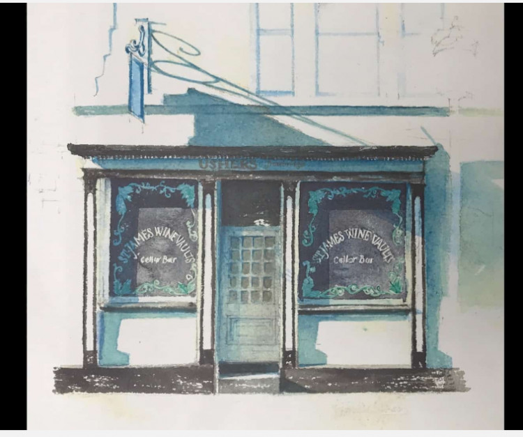 Depicting a Shopfront in Watercolour