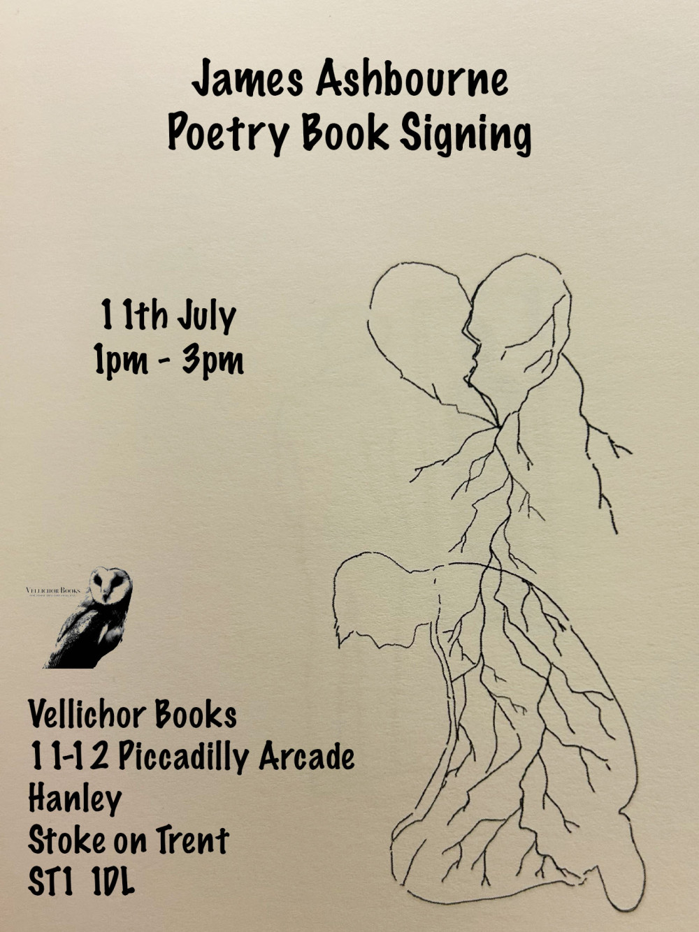 James Ashbourne Poetry and Book Signing