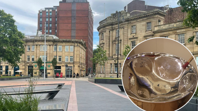 St Peter's Square will be transformed into a scene from the Caribbean on Sunday 12 July, with a steelpan festival due to take place from 11.30am-4pm (Images - main: Nub News / inset: Terry Ballard, Wikimedia Commons)