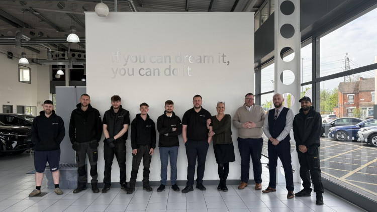 BYD Stoke is celebrating reaching 250 electric vehicle deliveries (image via Swansway)