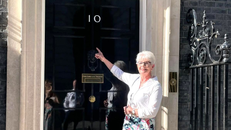 Sue Worthington attended an NHS birthday celebration event at 10 Downing Street on 6 July (Photo: Supplied).