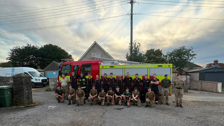 Army cadets helped crews practise casualty triage after a simulated explosion, fire and smoke. (Photo: FB/SMFS) 