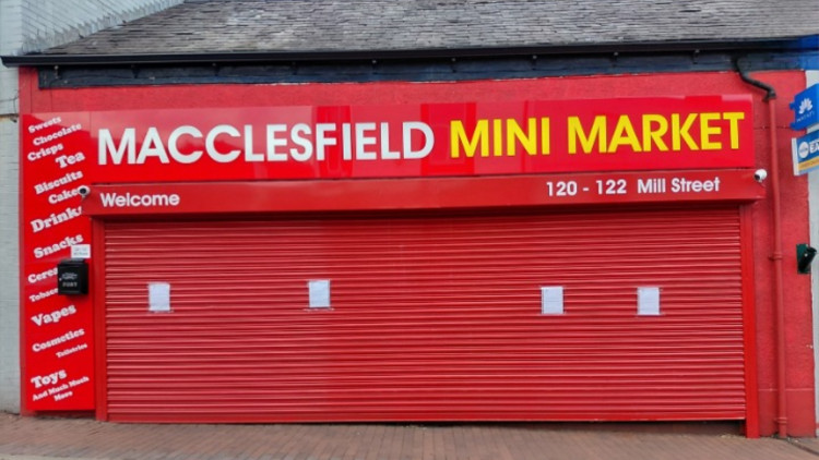 Macclesfield Mini Market on Mill Street has been hit with a three-month closure order (Credit: Cheshire Police)