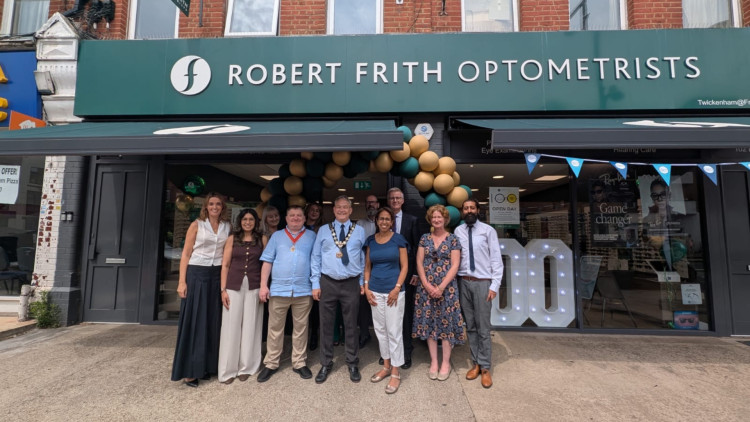 The Robert Frith Twickenham team alongside members of the community during the open day on 18 June (credit: Image supplied).
