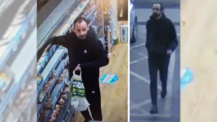 Police would like to speak with the man in the picture as they believe he could help in their enquiries (Images via GMP)