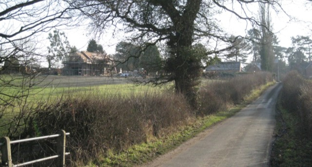 The houses would have been built on land off Baulk Lane (image by Robin Stott)