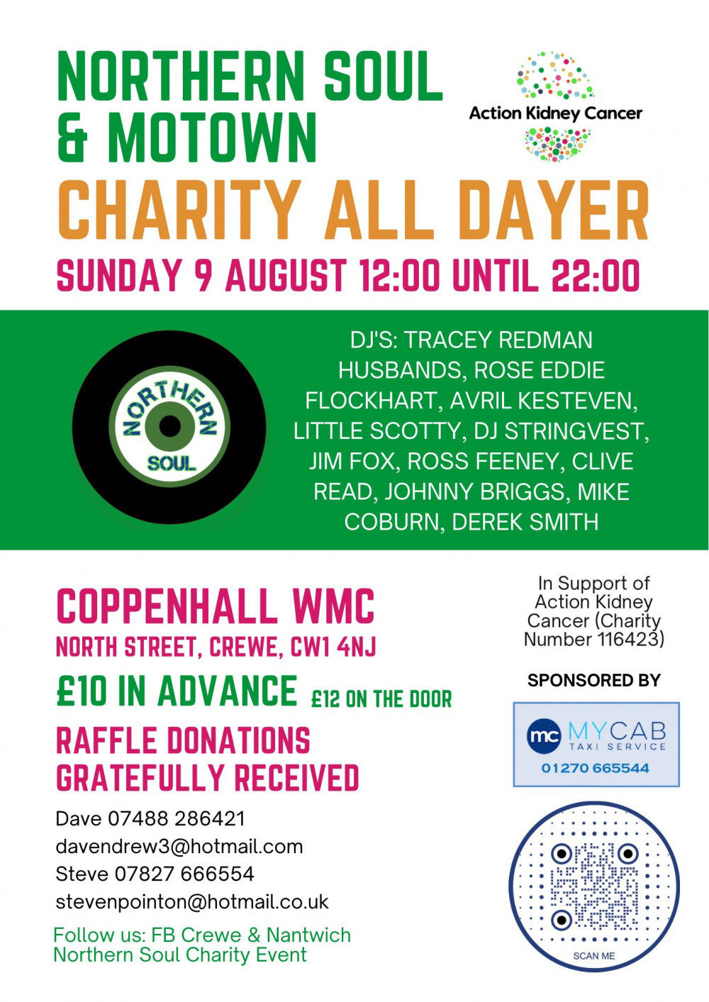 Crewe & Nantwich Charity Northern Soul & Motown All Dayer