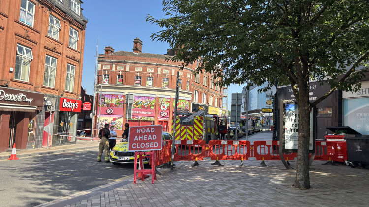 Firefighters are attending a fire in Hanley (image via Nub News)