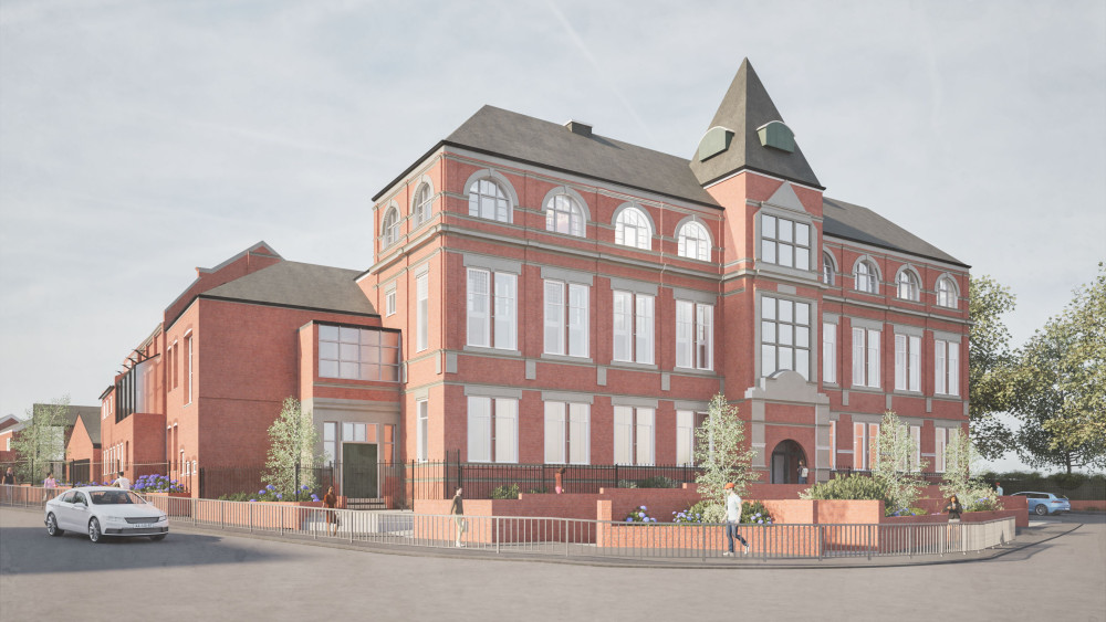 CGI of refurbished Tunstall Library (image via Croft Architecture)