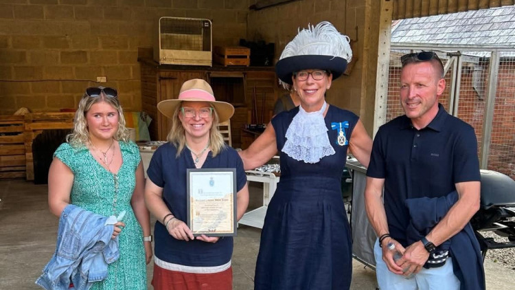 Rutland High Sheriff presents award to Rutland Show team (Photo: High Sheriff)