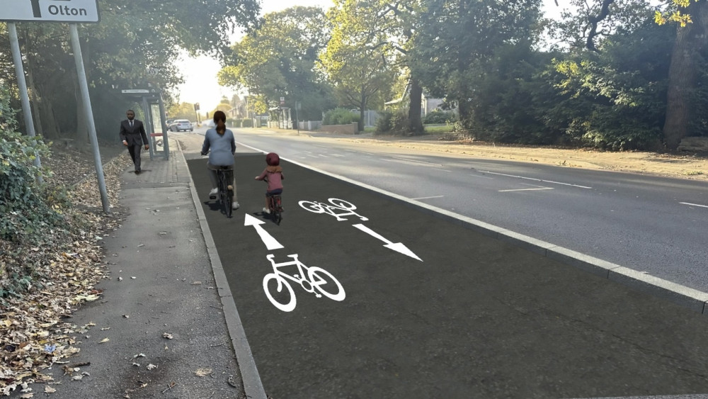 The scheme will see the current infrastructure replaced with traditional kerbing (image supplied)