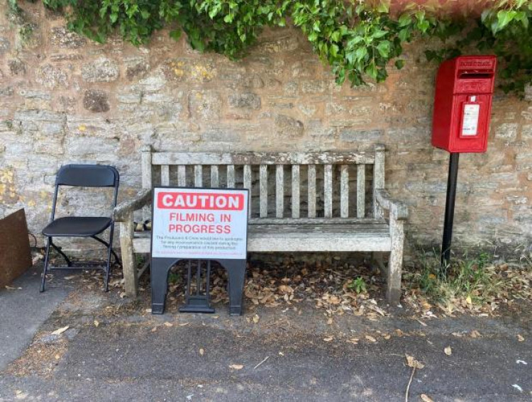 Film crews were in Wookey last week. (Photo: Screen Somerset) 