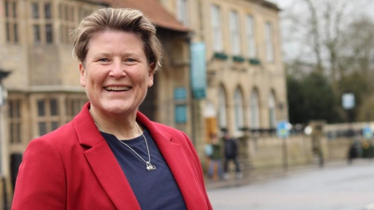 MP Sarah Dyke in Glastonbury (File photo) 