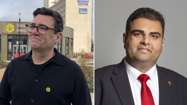 Stockport MP Navendu Mishra was one of 322 Labour MPs to support Andy Burnham's bid to become Prime Minister (Images - left: LDRS / right: UK Parliament)