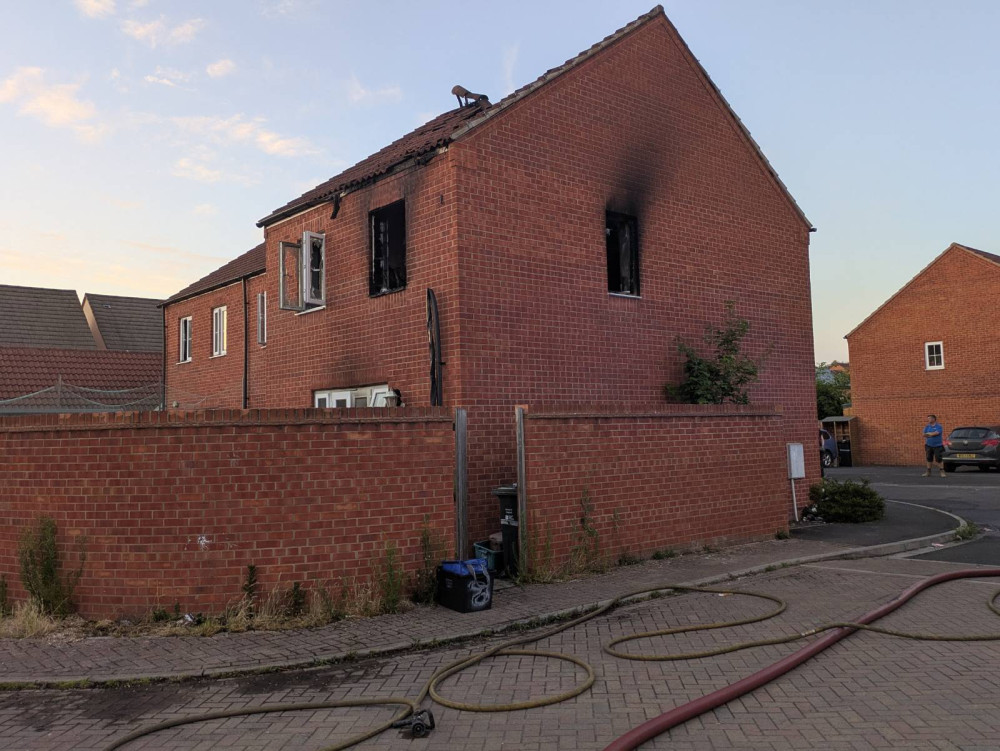 A fundraising appeal has been set up after a Compton Close house fire left a family with nothing. (LL/DILY) 