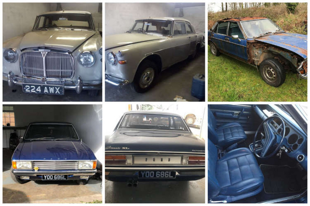 The three cars in question. Photo courtesy of Leicestershire Police. The three cars in question. Photo courtesy of Leicestershire Police.