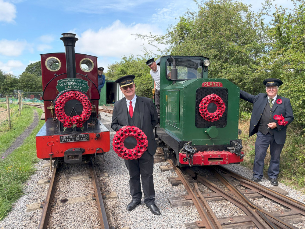 Volunteers at Hampton Kempton Waterworks Railway prepare to celebrate The Poppy Factory's centenary in Richmond (Image supplied)